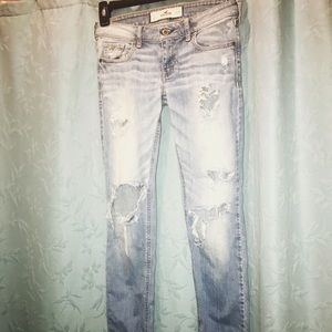 Hollister ripped jeans